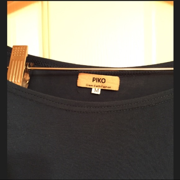 1988 Piko Teal Blue Long Sleeve Tunic Dress M - Picture 4 of 7